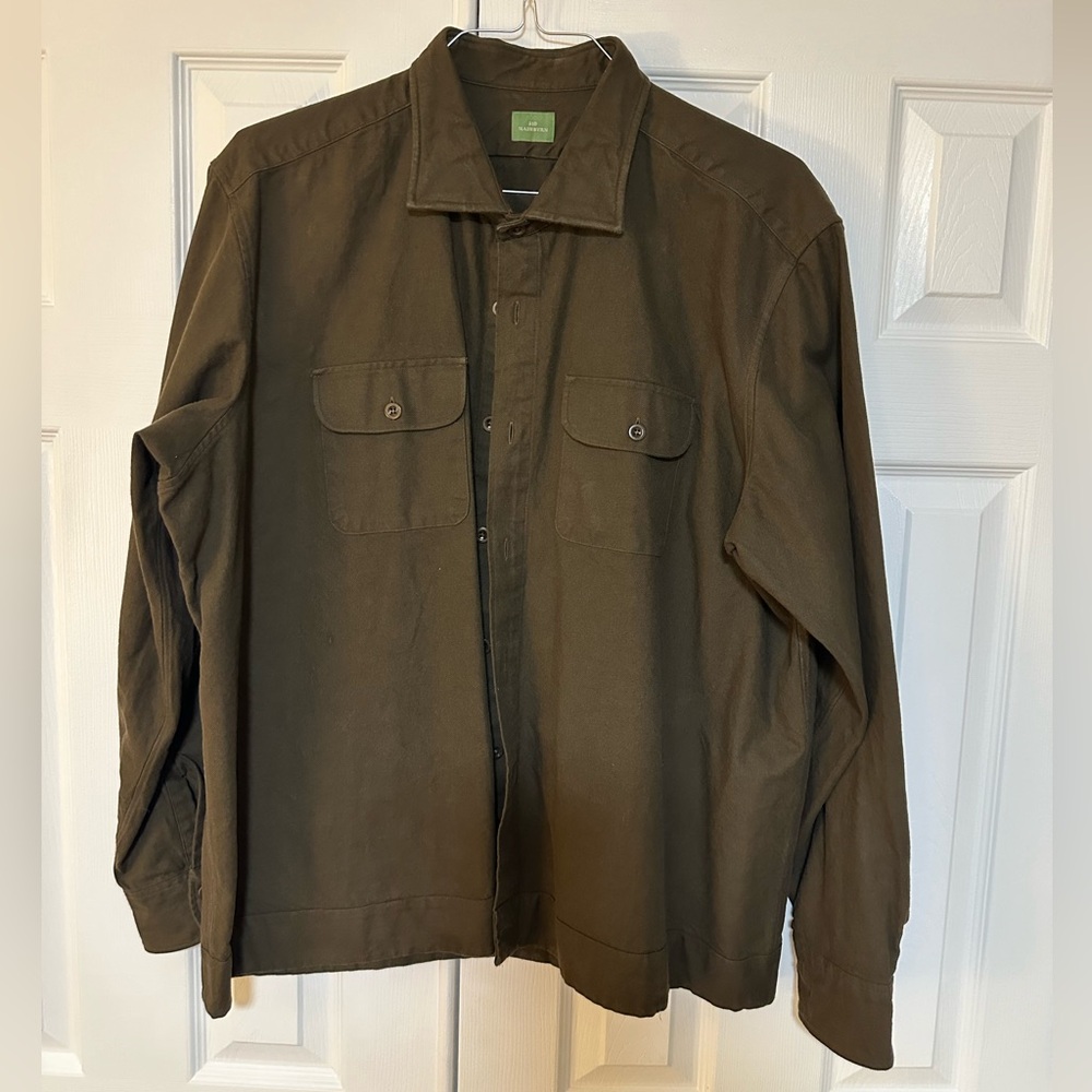 Sid Mashburn | Chocolate Brown CPO Shirt | Size XXL